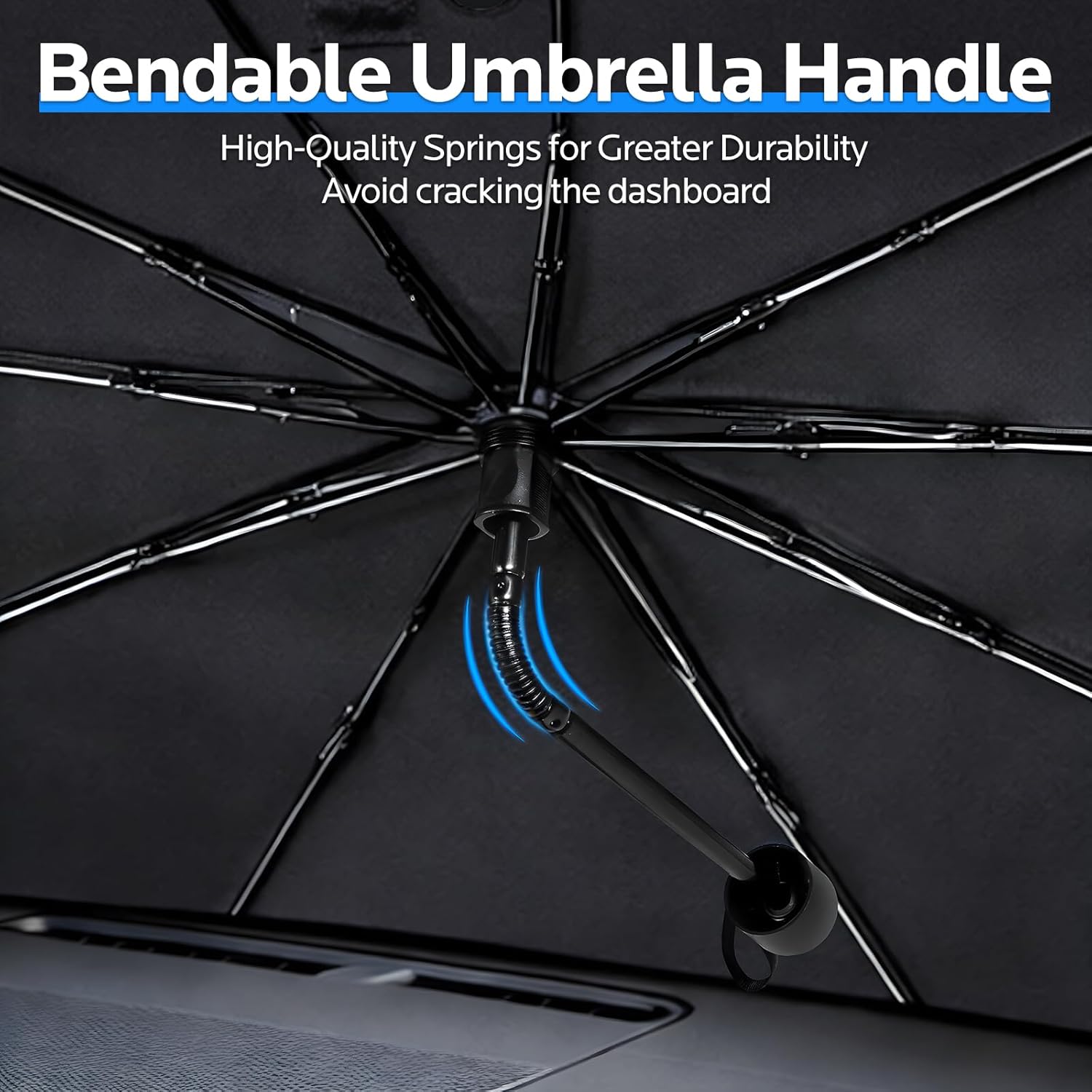 Sun Shade for Car Windshield:Windshield Sun Shade and 10 Skeletons,Protect Car from Sun Rays & Heat Damage Keep Cool