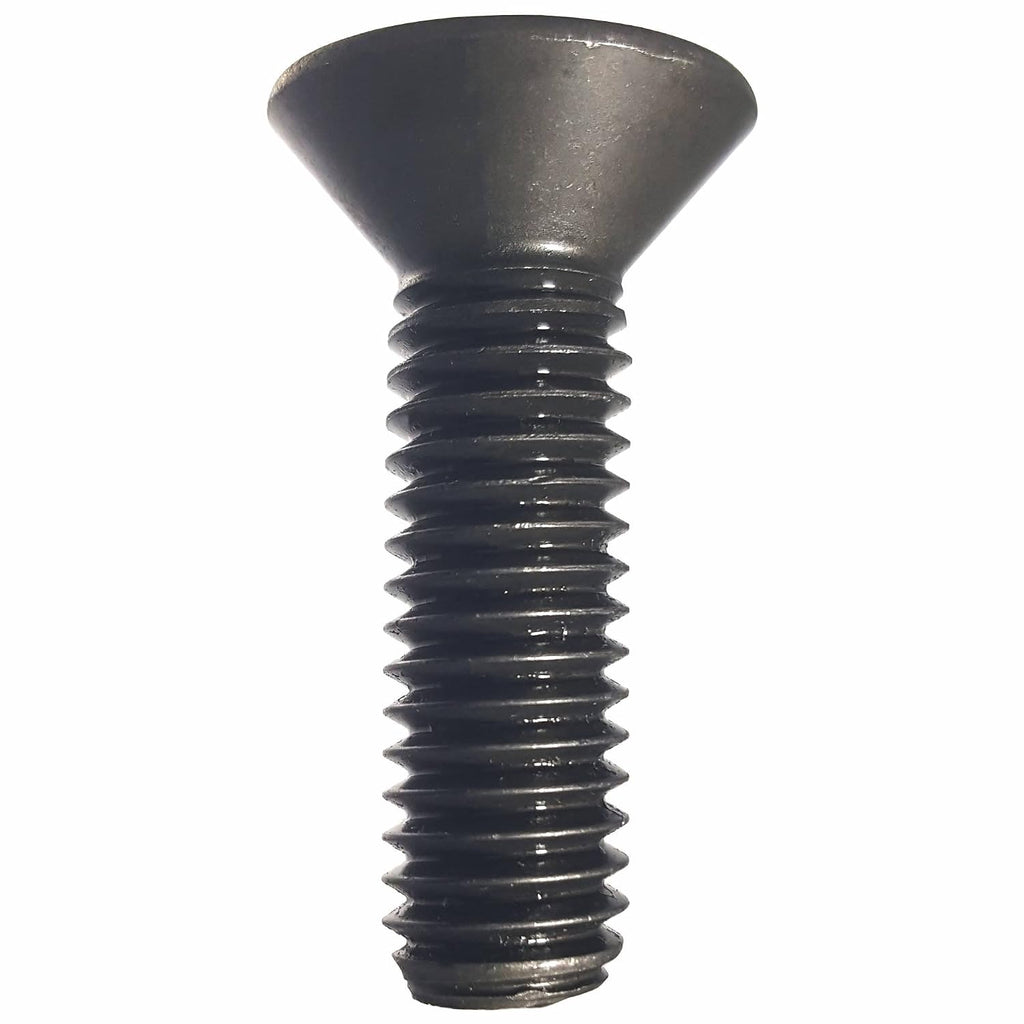 10-32 x 3/8" Flat Head Socket Cap Screws, Allen Socket Drive, Alloy Steel, Full Thread, Black Oxide, Machine Thread, Quantity 100