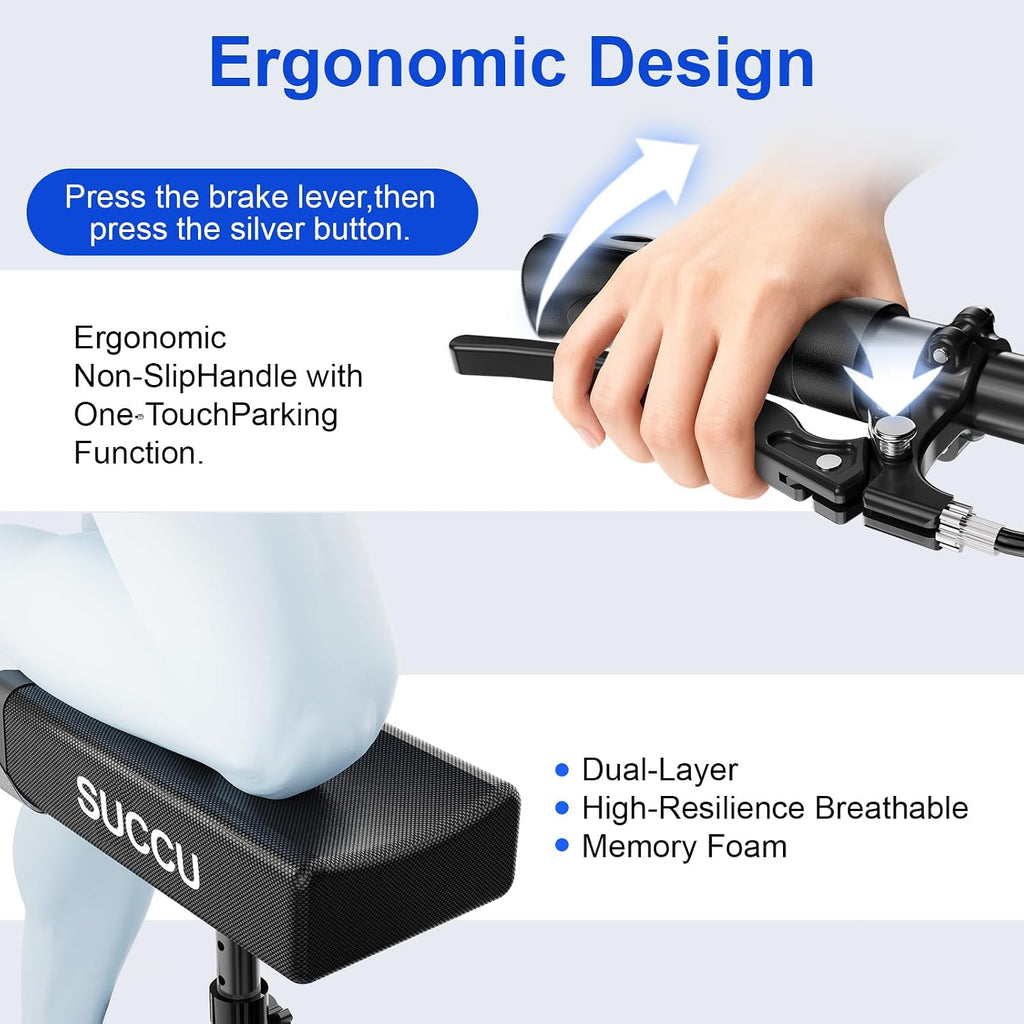 All Terrain Knee Scooter for Adults for Foot Injuries, 11" PU Wheels