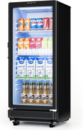 6 Cu.Ft Commercial Beverage Fridge with Glass Door
