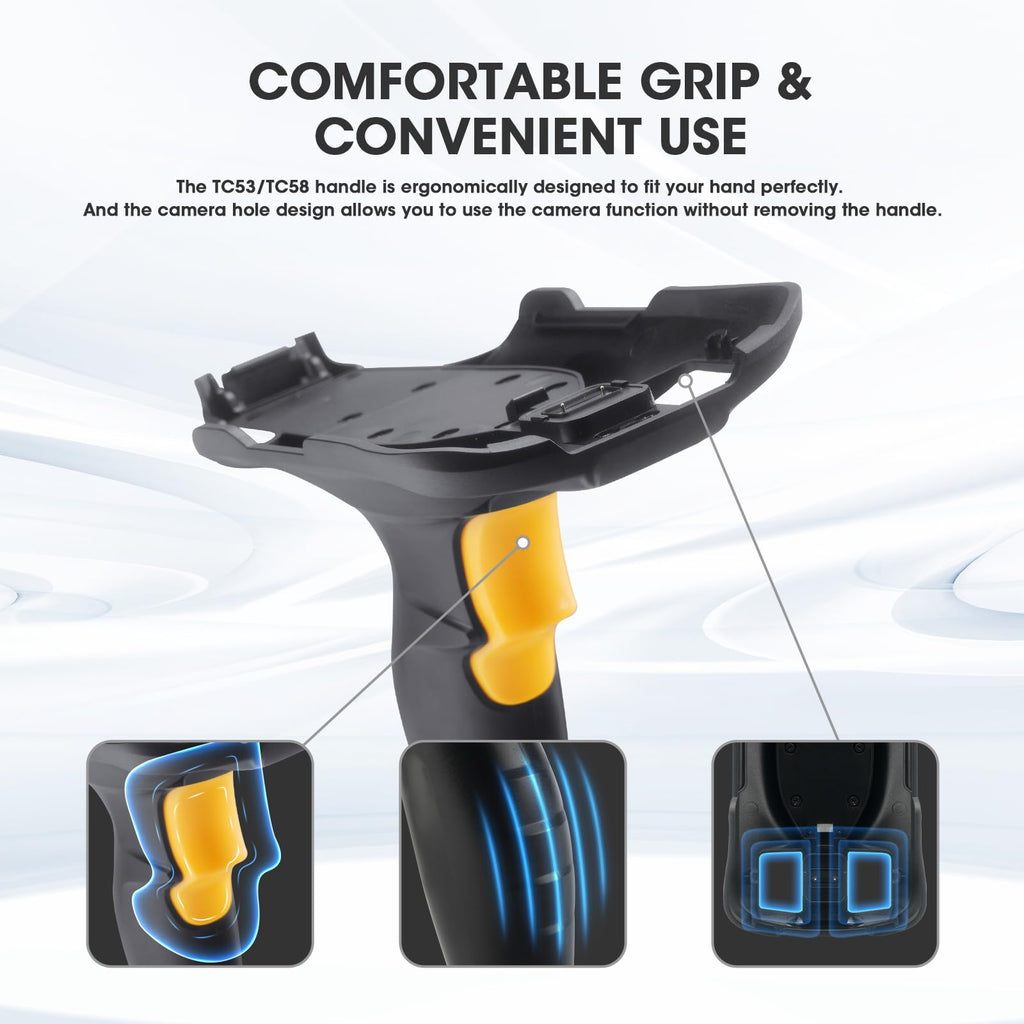 TC53 Trigger Handle for Zebra TC53 TC58 Handheld Barcode Scanner Mobile Computer (TRG-NGTC5-ELEC-01) - Requires Use