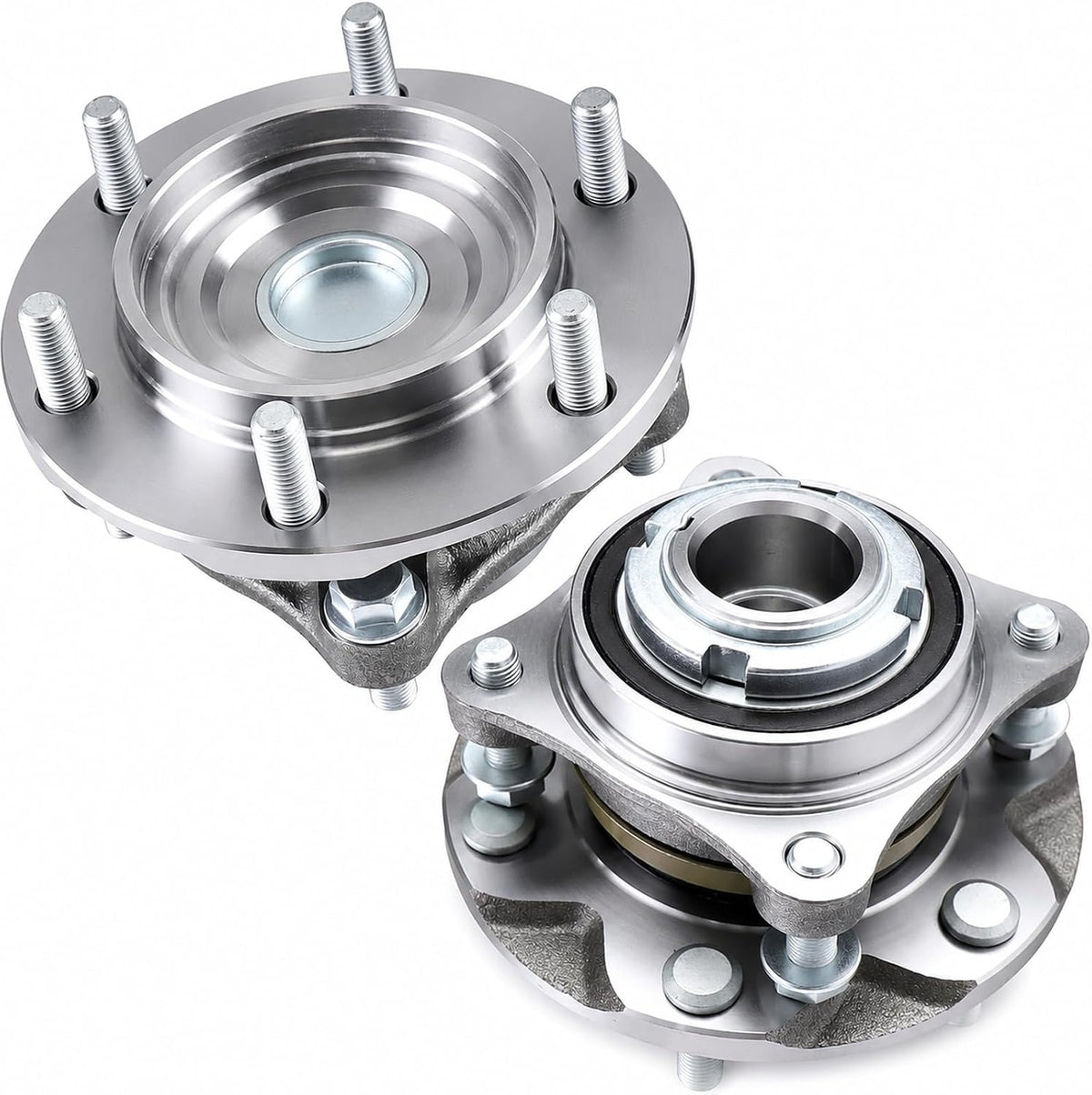 2PC 950-004 2WD Front Wheel Bearing Hub Assembly Fit for 2005-2019 Tacoma
