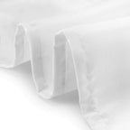 132" Round Premium Tablecloth for Wedding/Banquet/Restaurant - Polyester Fabric Table Cloth - White