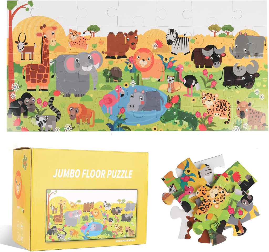 Jumbo Floor Puzzle for Kids, Large Jigsaw Puzzles 35 Piece for Kids Ages 3-5,Preschool Learning & Education Toys
