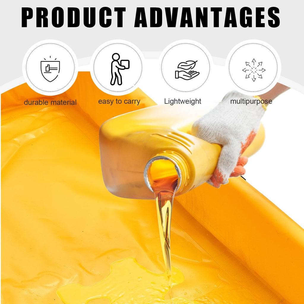2 Pcs Folding Duck Pond 4' x 4' x 6" Portable Spill Containment