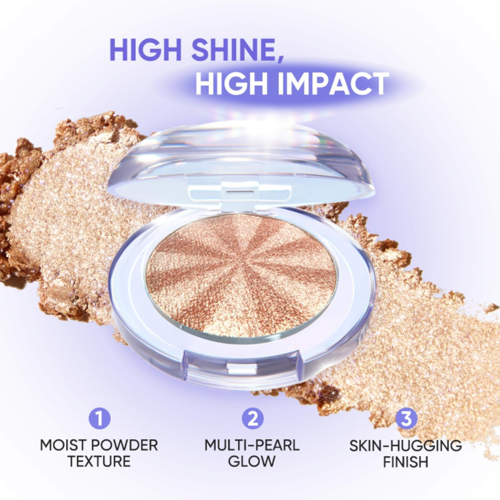 GLOW MAGNIFY HIGHLIGHTER, Ultra Fine Moist Texture, Multi-Use Face Highlighter for Cheekbones, Nose, Eyes