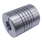 6.35 x 9.5mm 1/4" x 3/8" Flexible Shaft Coupling Rigid Coupler D25 L30