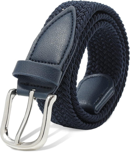 Kids Elastic Braided Belt - Stretch Golf Belts for Boys and Girls | Easy No-Hole Fit for Ages 4-12, Ideal for Golf