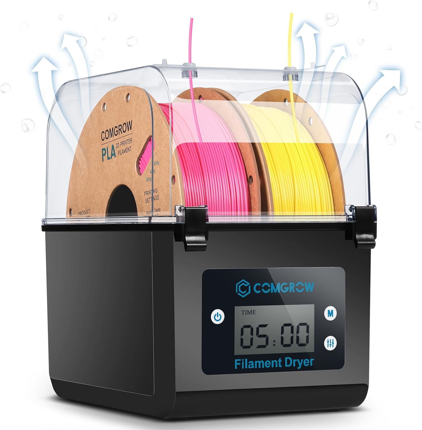 3D Printer Filament Dryer Box, Comgrow 3D Filament Storages, Keeping Filaments Dry During 3D Printing, Compatible