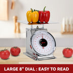 44 LBS Stainless Steel Heavy Duty Mechanical Kitchen and Food Scale