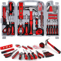 156-Piece Delicate All-Purpose Home Tool Kit in Foldable Toolbox, Unisex | Complete and Essential Hand Tools Set for