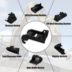 X-Change Coupler Bracket mini Excavator Bucket Mount attachments Quick Attach for Bobcat E Series Black-Coating Steel Attach Coupler