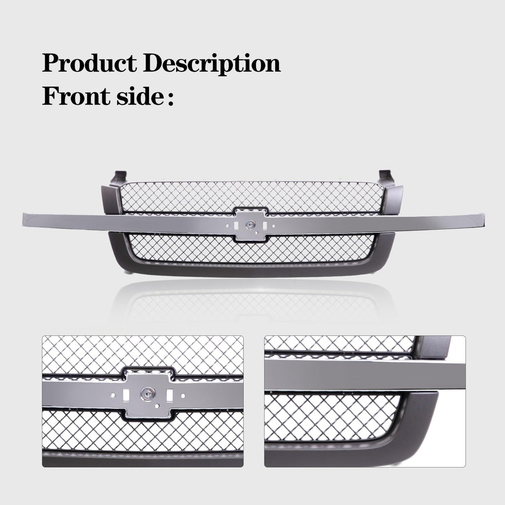 Perfit Liner Front Grille Grill Fits Chevy Silverado 03-06