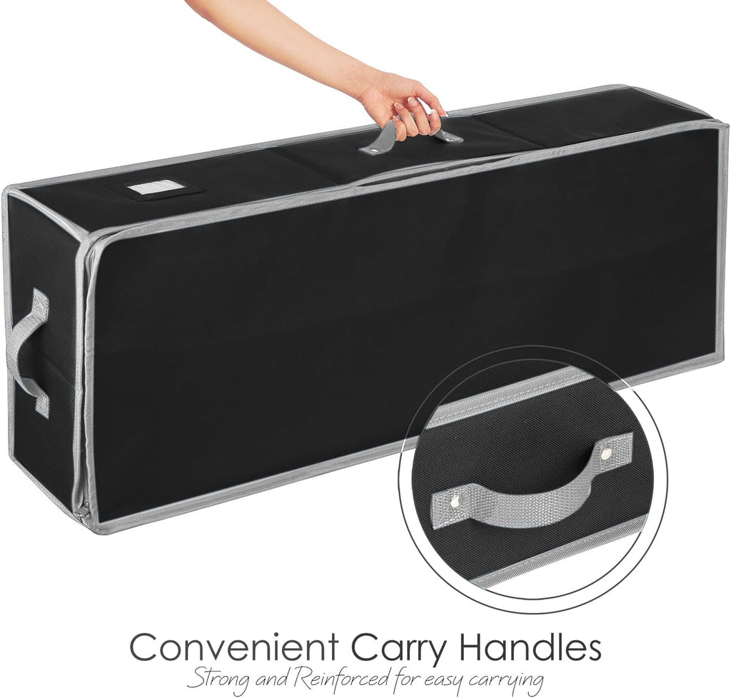 Wrapping Paper Storage Container - Christmas Storage Bag with Interior Pockets - Gift Wrapping Organizer Storage Fits