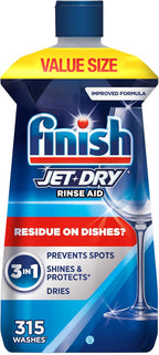 Jet-Dry Dishwasher Rinse Aid, Dish Detergent Drying Agent, 32oz