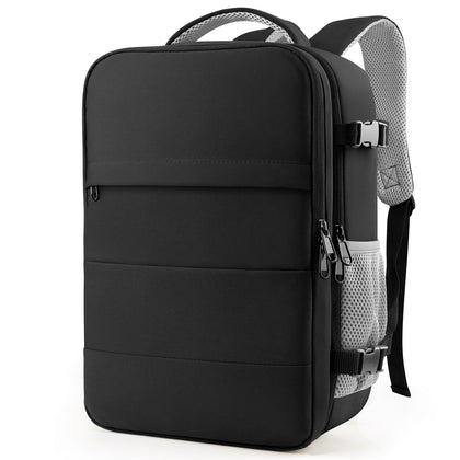 Travel Backpack Flight Approved Bag Men Women, Large Black