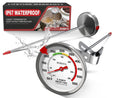 2-Pack Candy Thermometer with Pot Clip,IP67 Deep Fry Oil Thermometer