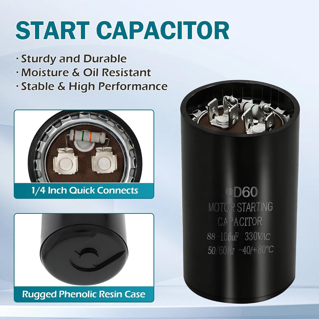 88-106 UF 330V Start Capacitor 43-17075-04 Replacement Parts