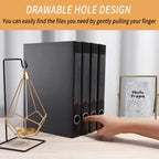 4 Pack A4 Storage File Boxes Plastic Archives Cases with Lid,Black
