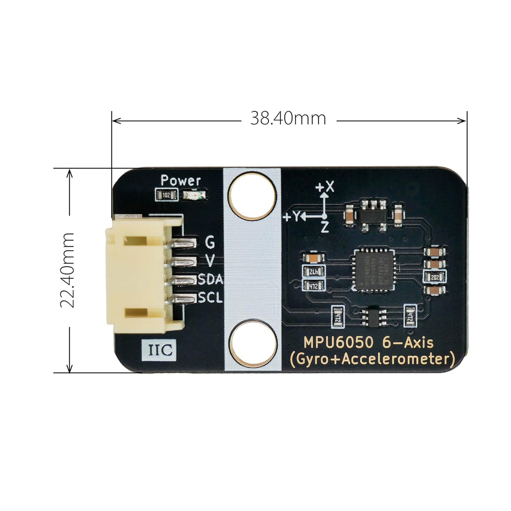 MPU6050 Accelerometer, I2C Gyroscope Module for ESP32 Arduino Raspberry Pi