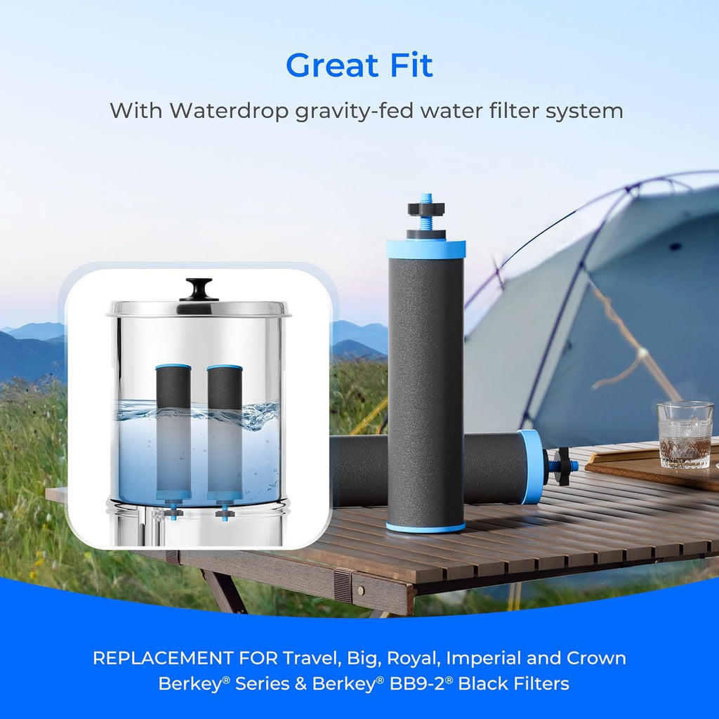 Waterdrop Alkaline Gravity Water Filter, Replacement for Berkey BB9-2