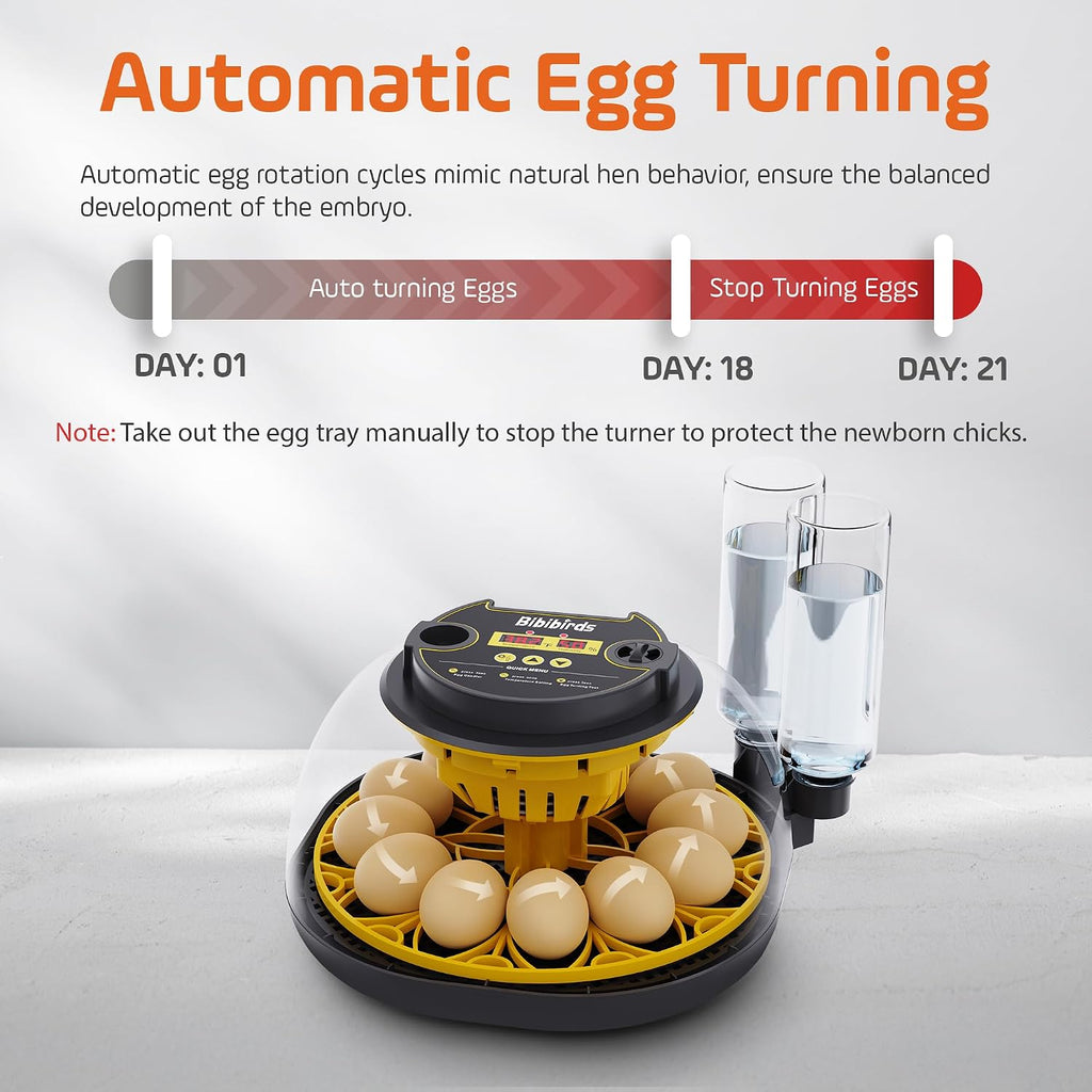 Incubators for Hatching Eggs with Automatic Egg Turning and Humidity DisplayTemperature Control Auto Water Fill Egg