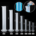 29 Pcs Plastic Graduated Cylinder 10-1000ml with Droppers Brush