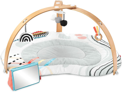 Skip Hop Baby Play Gym Montessori-Inspired 3-in-1 Sensory Tummy Time Activity Mat with 25+ Developmental Activities 4