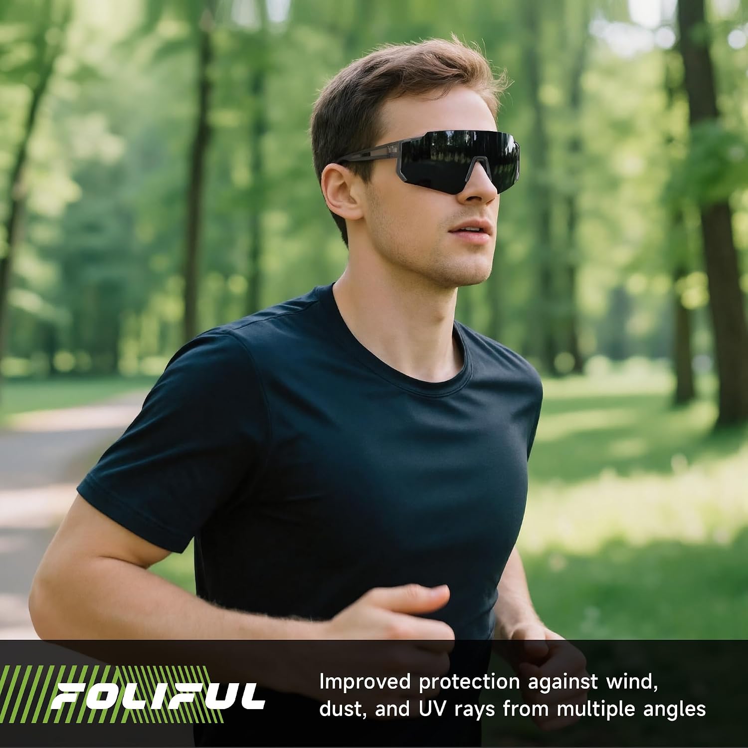 Sports Polarized Sunglasses Men Women for Running Baseball Hiking | 3 Pack Lightweight Sun Glasses with UV Protection