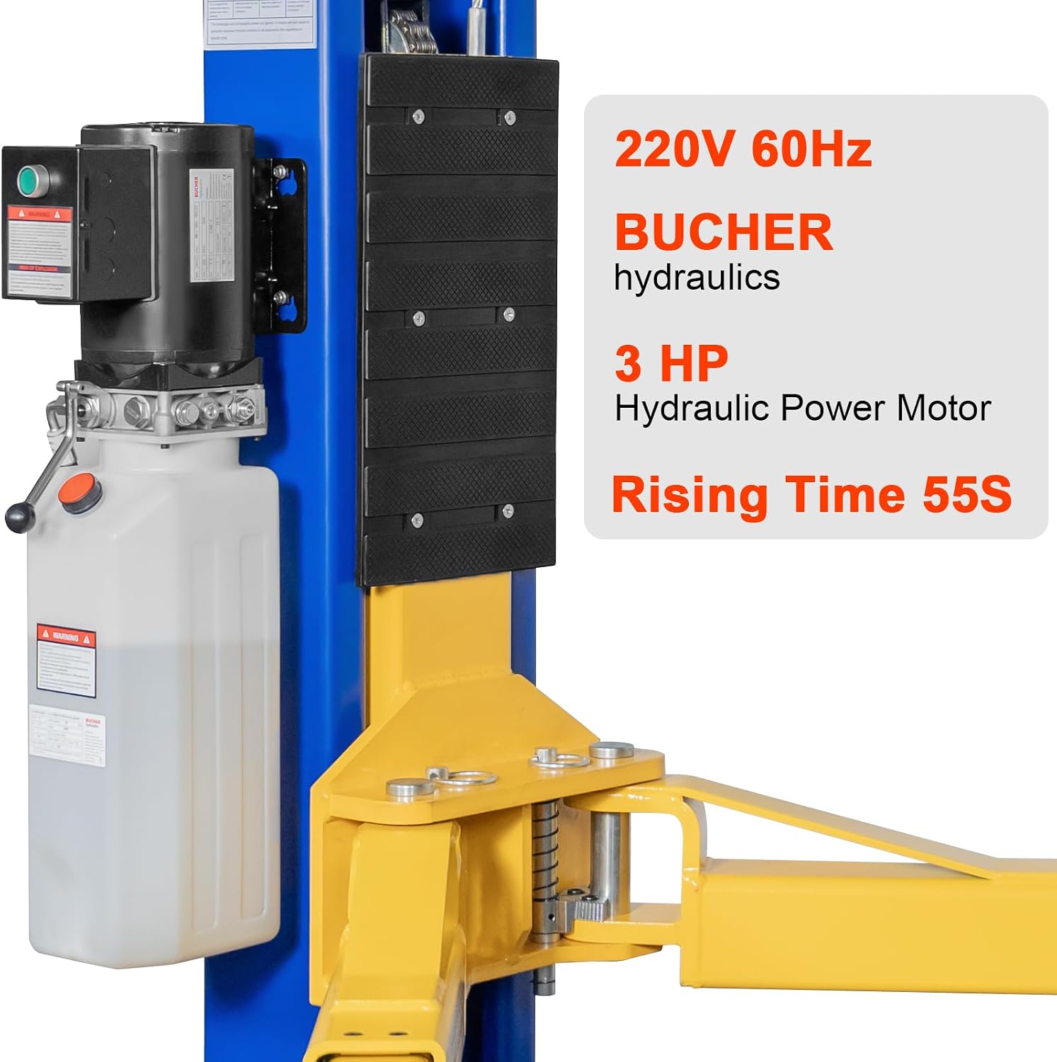 11000lbs Two Post Car Lift, Auto Lifts with 220V 3HP Motor, Double Safety Lock Release 2-Post Car Lift Hoist