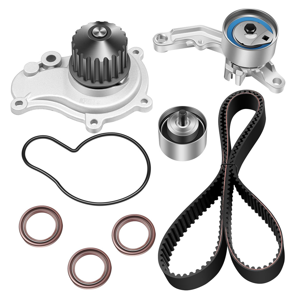 ECCPP Engine Timing Belt Kit with Water Pump Compatible with Chrysler