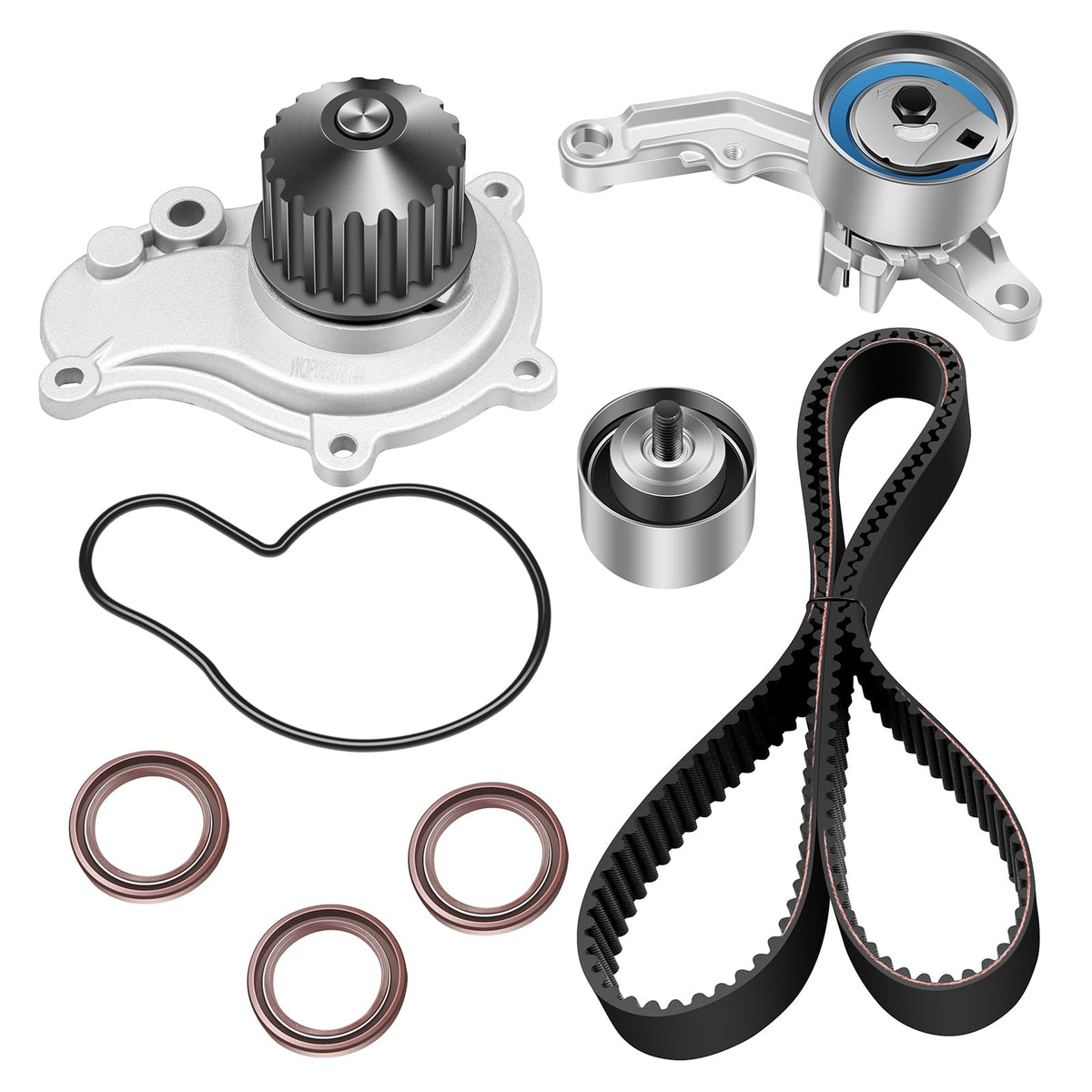 ECCPP Engine Timing Belt Kit with Water Pump Compatible with Chrysler