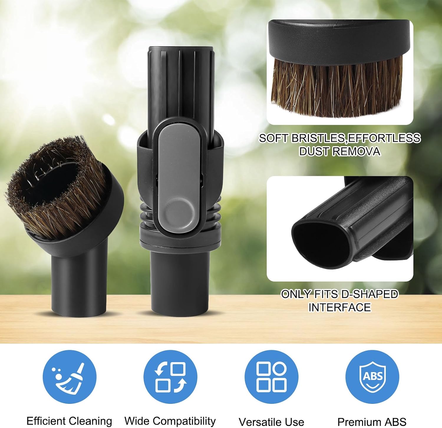 Replacement Accessories for Shark Cordless Vacuum IX141, IZ462H, IZ483H, IZ363HT, IZ361H, IZ163H, IZ362HD. Horsehair