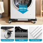 Furniture Dolly Adjustable Mini Fridge Stand with Wheels Washing Machine Stand Mobile Roller with 4 Locking Swivel
