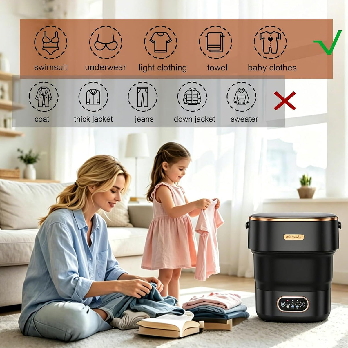 20L Mini Portable Washing Machine,Portable Washer Mini Lavadora Portatil