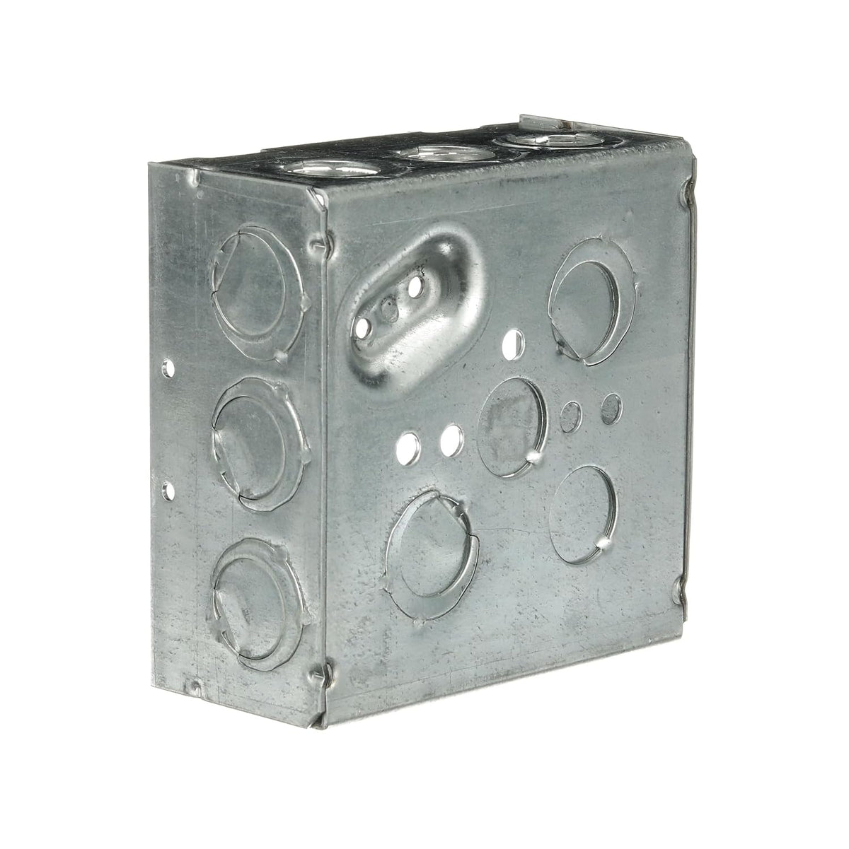 Steel City 4-11/16 Square Box, 42 Cu in, 1/2 and 3/4 in E-KO