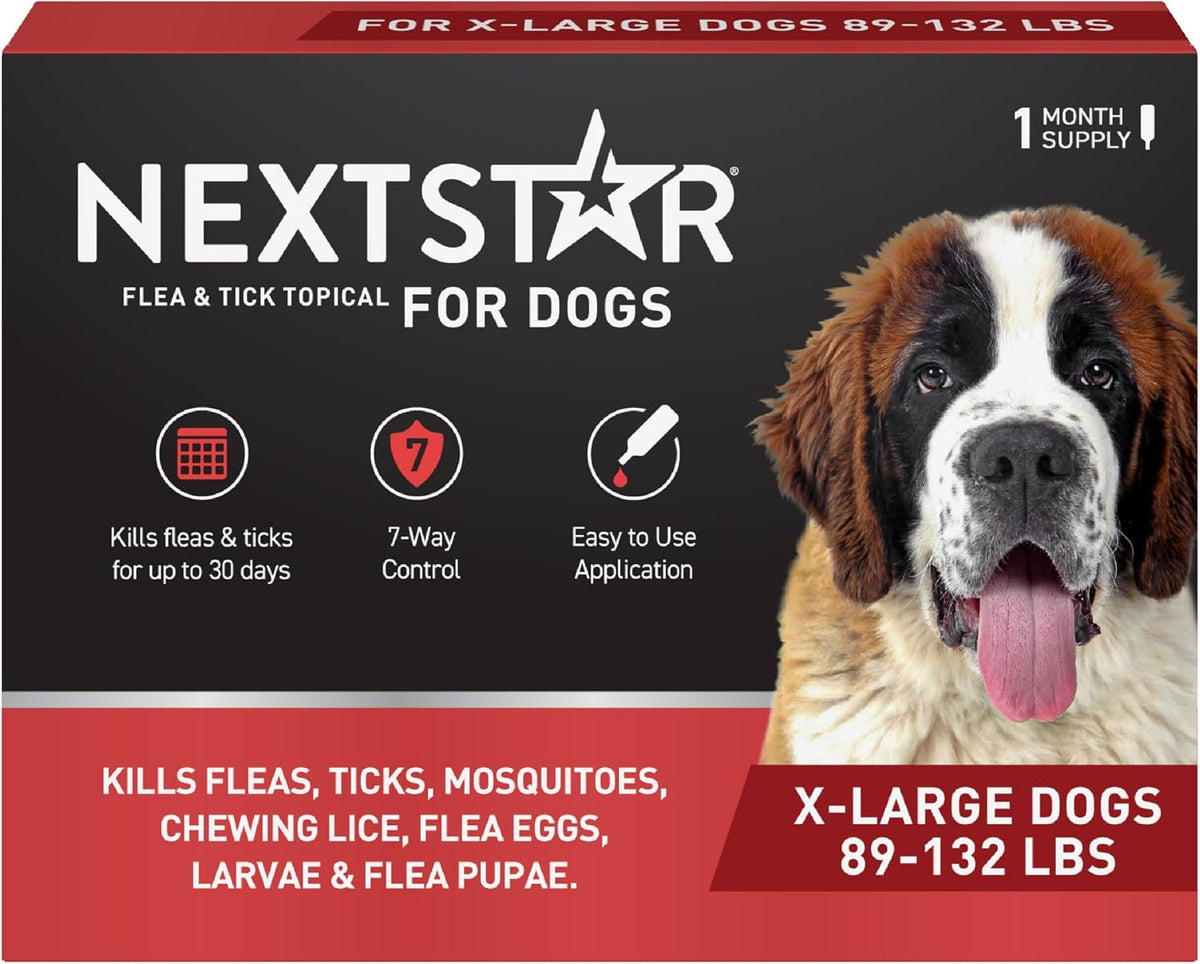 Flea & Tick Topical Dogs Extra Large, 7-Way, 1-Month