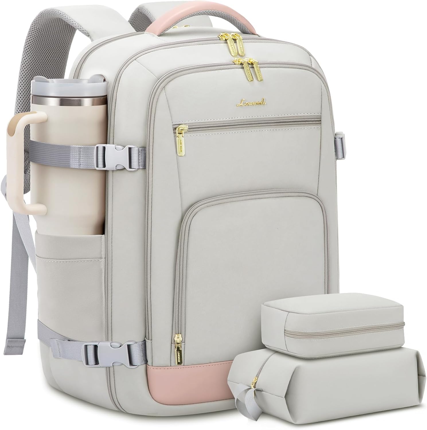 Travel Backpack For Women, 40L Carry On Backpack Flight Approved, TSA Personal Item Travel Bag Fits 17 Inch Laptop