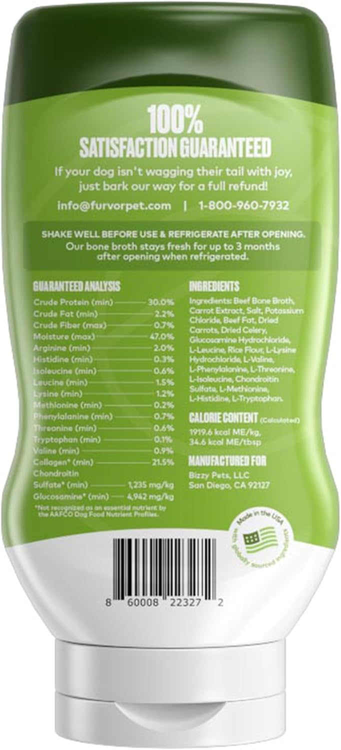 Beef Mobility Bone Broth Concentrate for Dogs, 30 Servings, 16 oz