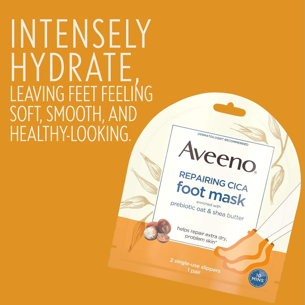 Repairing CICA Foot Mask & Hand Mask with Prebiotic Oat and Shea Butter