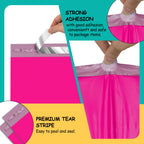 Poly Mailers 9x12 Inch, 100 Pack, Rose Red Shipping Bags, 2.4 Mil