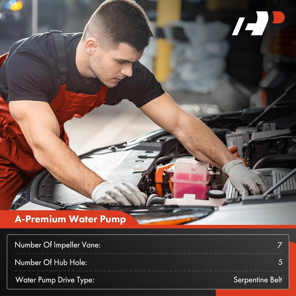 A-Premium Engine Water Pump Compatible with Honda Civic 2003-2011