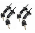 4 Pcs - Zinc Alloy Drawer Lock with Keys File Cabinet Lock Replacement, Desk Locks File Cabinet Lock for Wardrobe