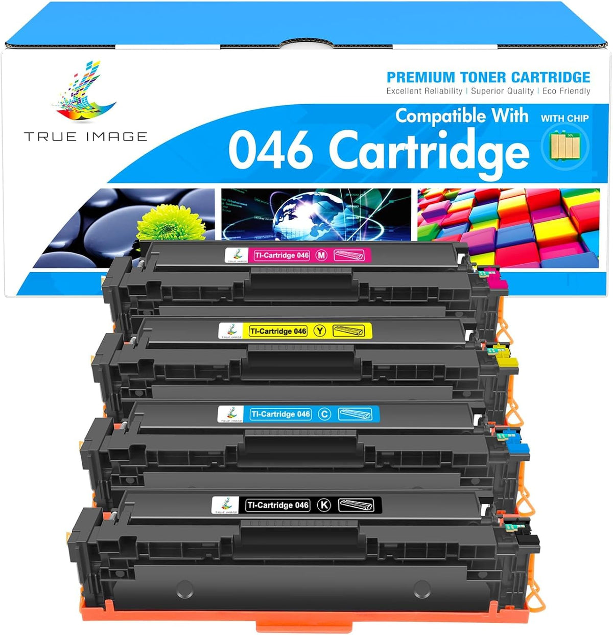 046 Toner Cartridge Set 046H MF733cdw for Canon 046 CRG-046 4 Pack | Compatible for Canon Color ImageCLASS MF733Cdw