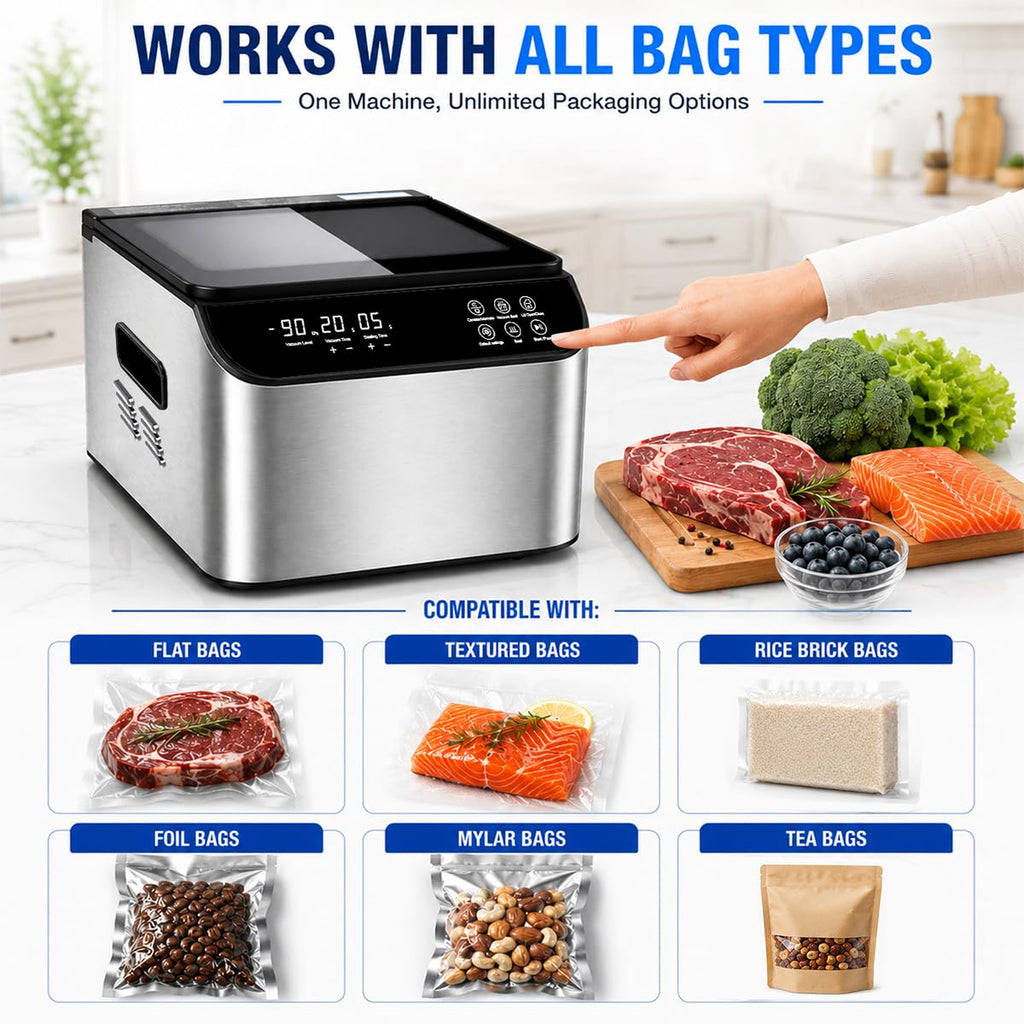 Auto-Lock Chamber Vacuum Sealer Machine with 12" Seal Bar