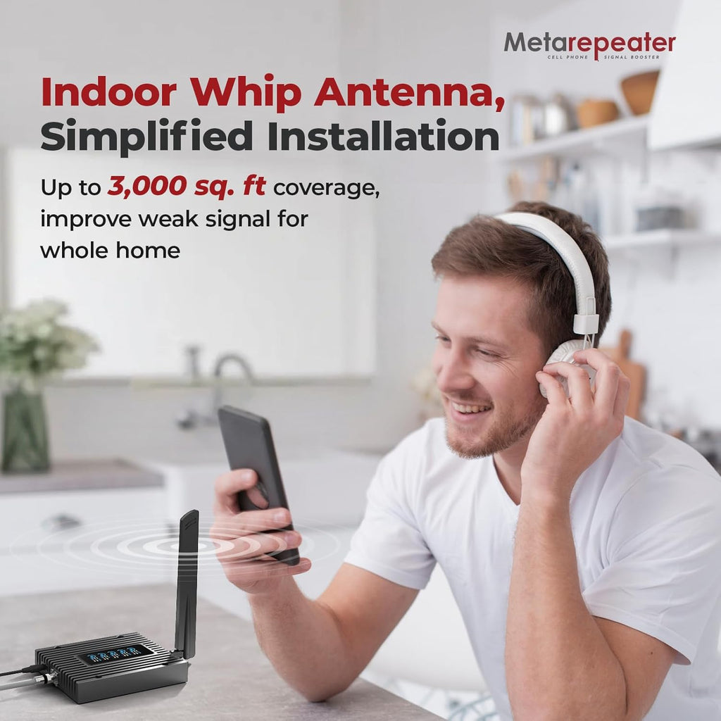 Cell Phone Booster for Home with LCD, 5G 4G LTE FCC Approved | 5G/4G LTE Signal Booster with Bands13/12/5/2/4