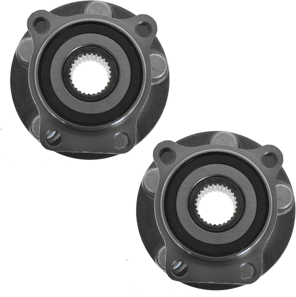 TRQ Front Wheel Bearing & Hub Assembly Set