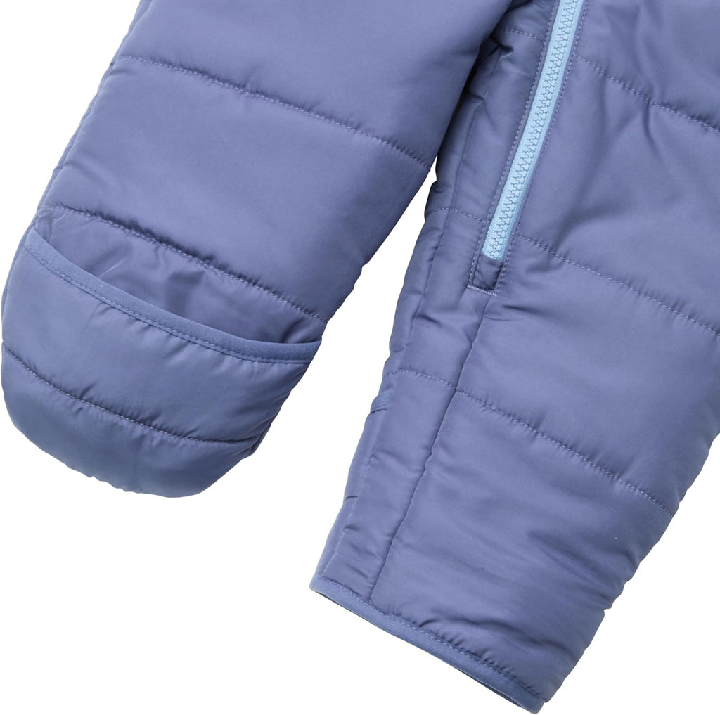 Baby Insulated One-Piece Snowsuit | Fleece-lined baby bunting; Convertible mittens and footies; Baby Boy and Girl;