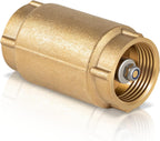 1" No-Lead Brass Check Valve For Well Pump with Backflow Preventer, 1" FNPT