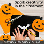 36" x 1200" (100 ft) Halloween Crafts Kraft Paper Rolls Set, 45 Lbs - Orange, Black Kraft Paper - Made in USA Colored
